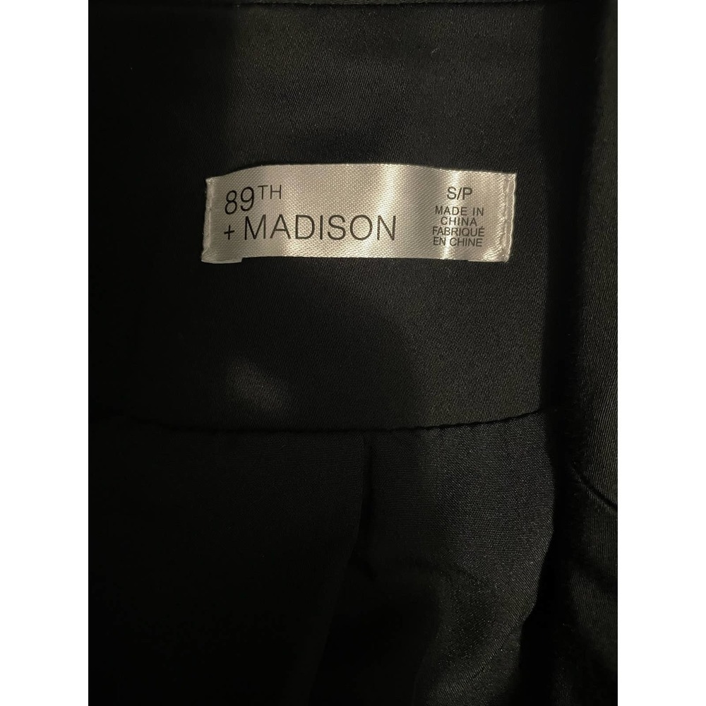 89th + Madison Women's Tailored Blazer Jacket Solid Black — image 4 of 8